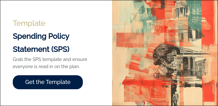 Template Spending Policy Statement (SPS) Grab the SPS template and ensure everyone is read in on the plan. &nbsp;