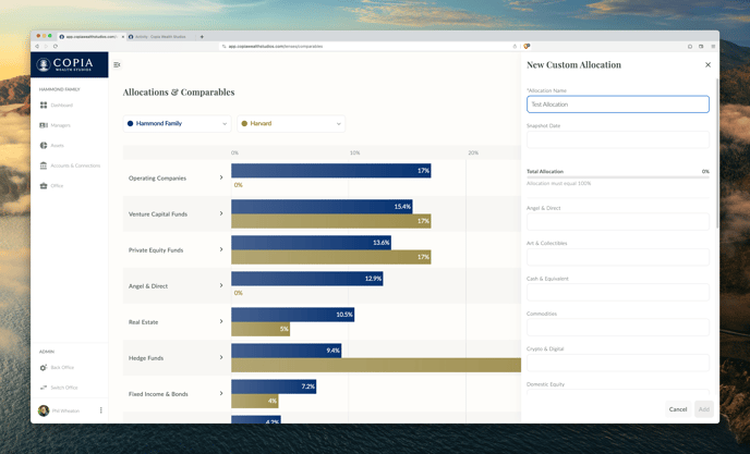 Lenses - Customer Target Allocations