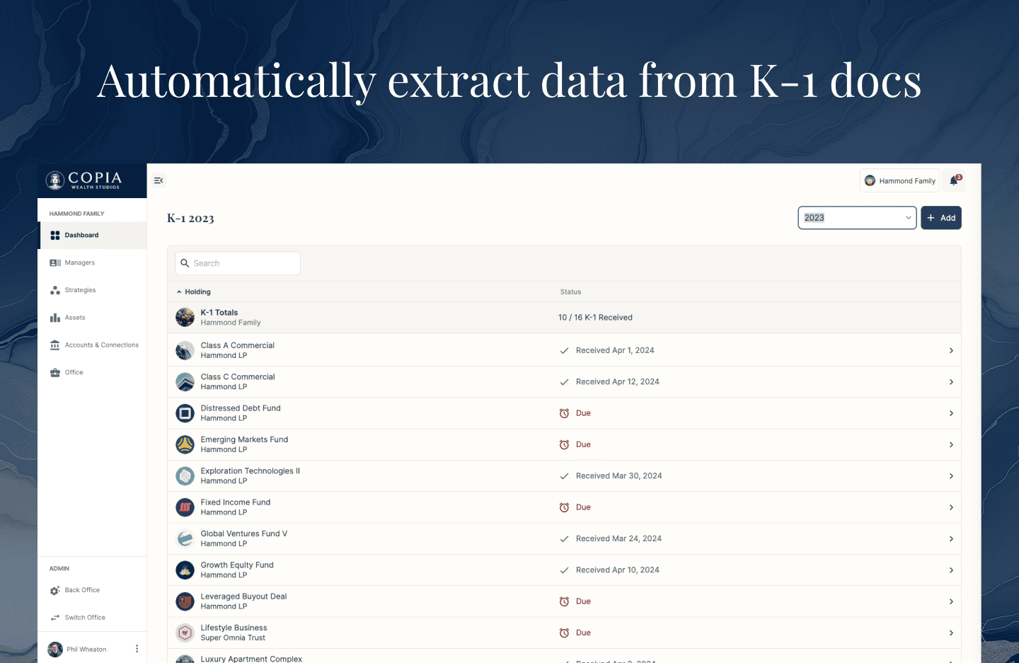 Screenshot - K-1 Tracker 1